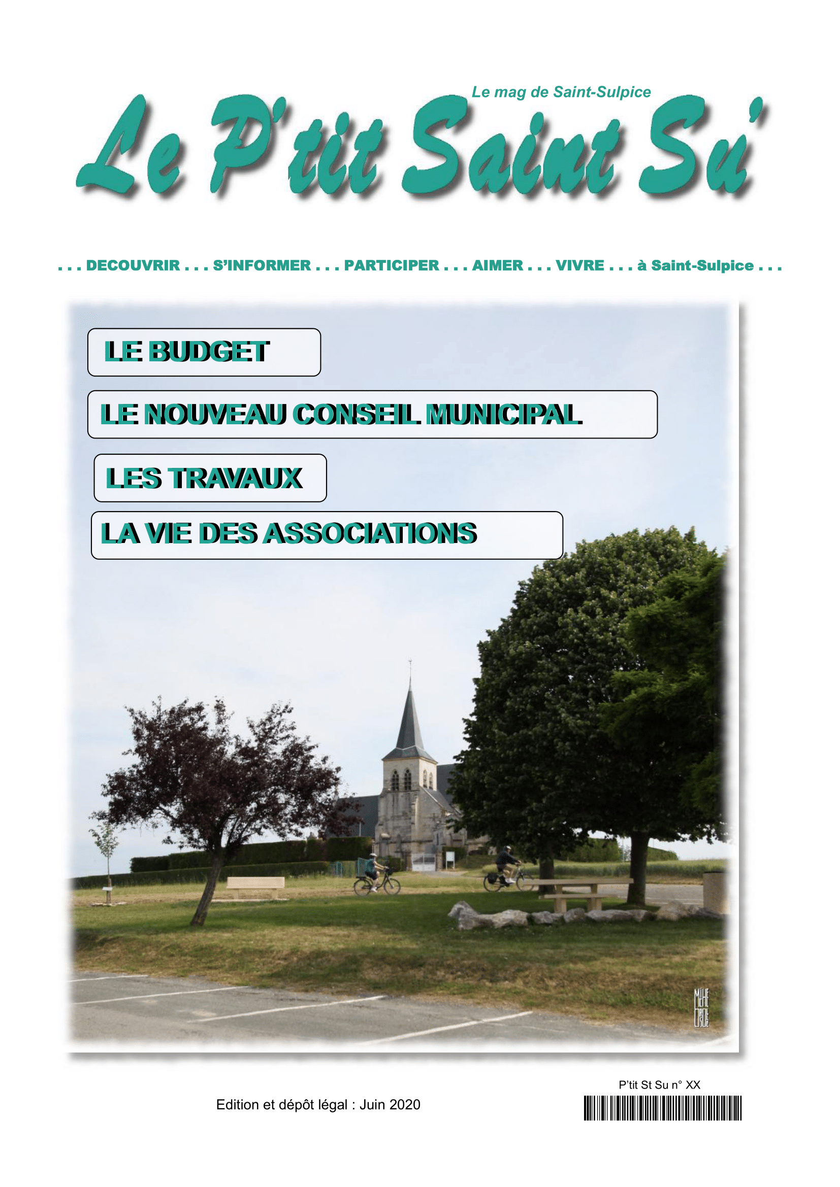 Page de garde - Le P'tit Saint Su' - Juin 2020